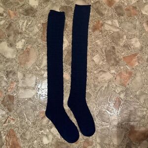 Navy Blue Knee-High Socks